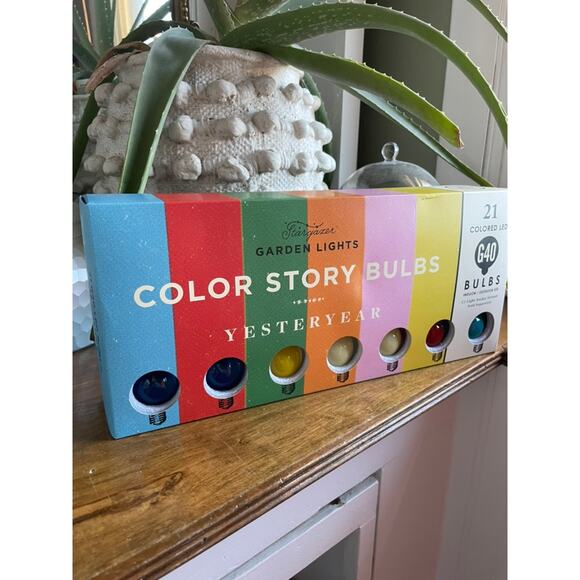 Anthropologie Terrain Stargazer Garden Lights Set of 21 Bulbs Yesteryear - Picture 3 of 4